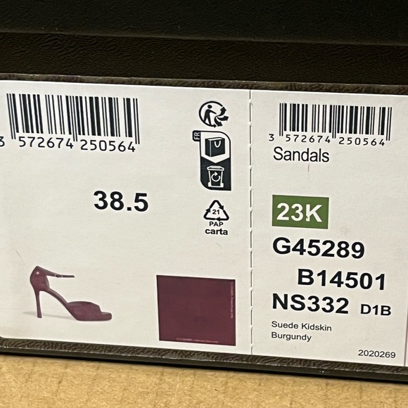 Authentic Chanel Suede Kidskin Sandals size 38.5 - Picture 12 of 15